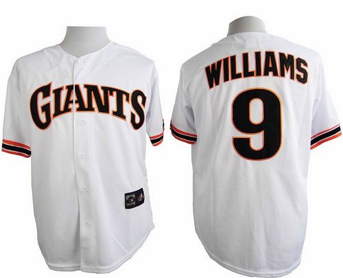 Giants #9 Matt Williams White 1989 Turn Back The Clock Stitched MLB Jersey